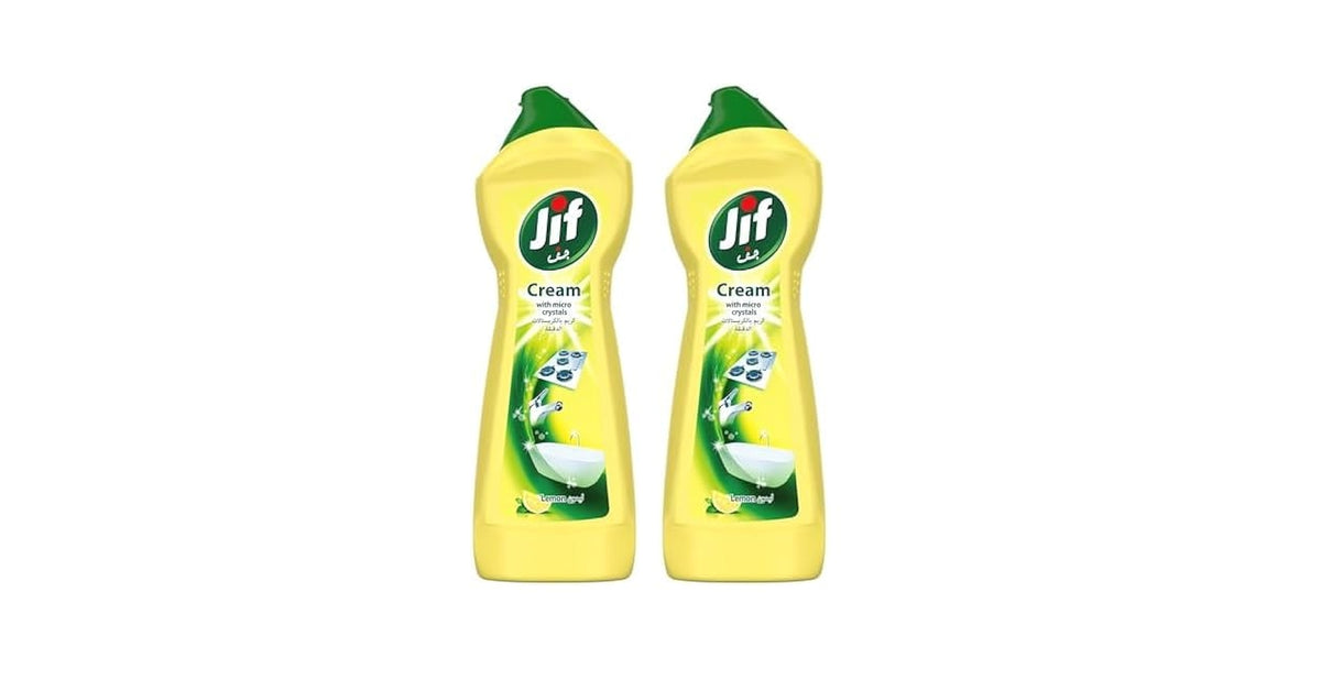 Jif Cream With Micro Crystals Lemon 2x750ml