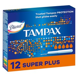 Discreet Tampax 12 Superplus