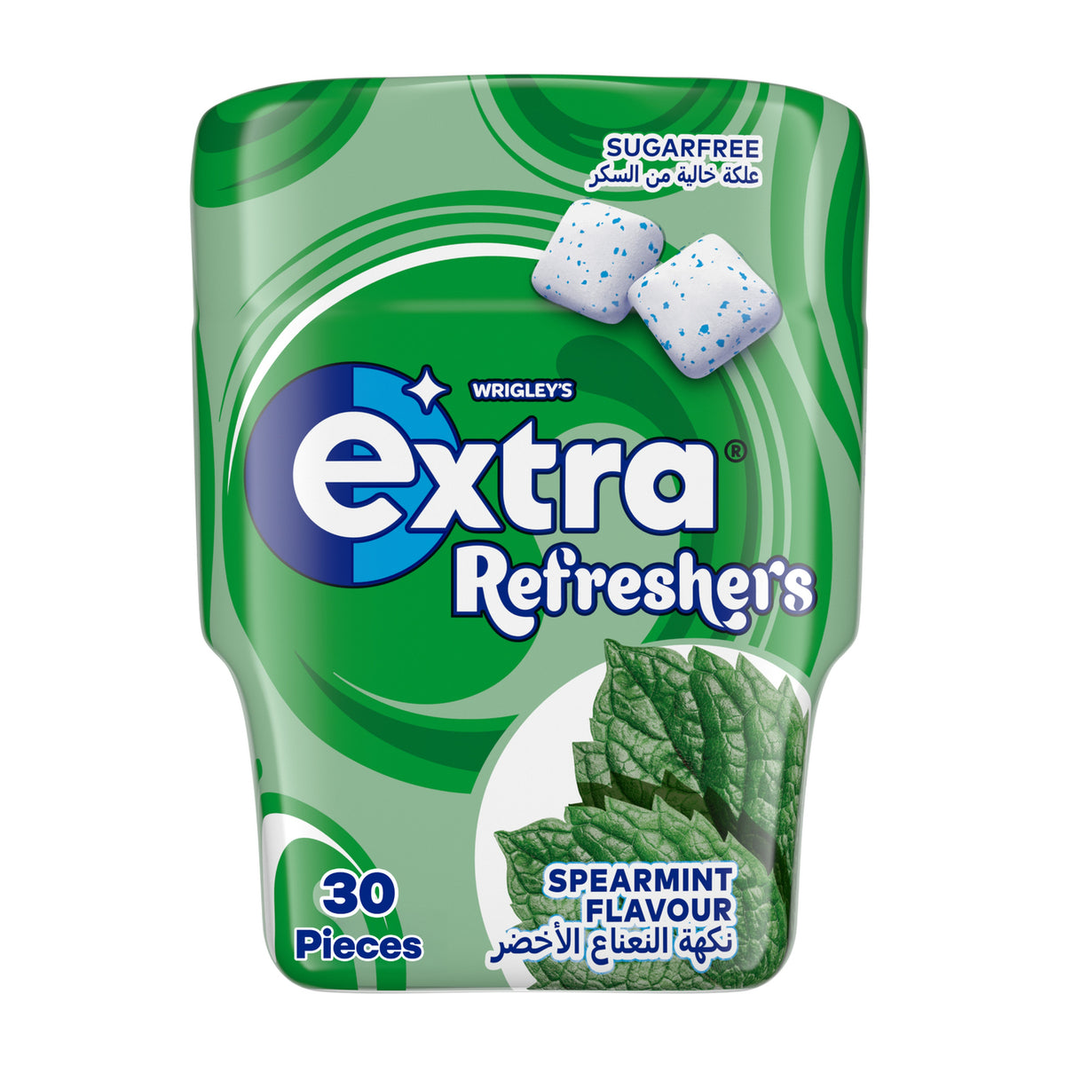 Extra Refreshers Chewing Gum Spearmint Flavor - Sugar Free 30pcs