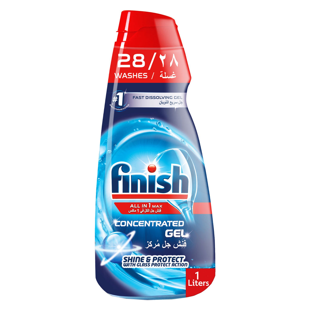 Finish All in One Max Concentrated Dishwasher Gel 1 Liter