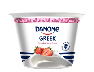 Danone Greek Yogurt With Strawberries & Cream