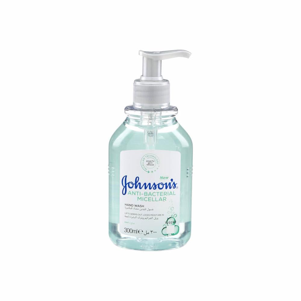 Johnson's Antibacterial Micellar Liquid Hand Wash Mint Scent 300ML