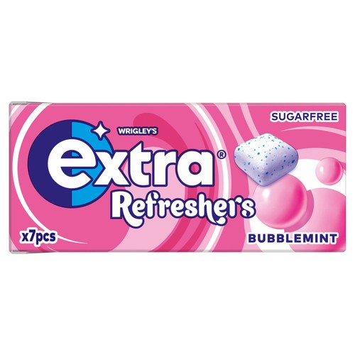 Wrigleys Extra Refreshers Bubblemint Chewing Gums 7Per Pack