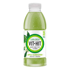 Vit Hit Lean & Green Long Life Apple & Elderflower Juice Drink with Mate 500ML
