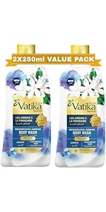 Vatika Naturals 24H Relaxing Body Washes Jasmine Scent With Hyaluronic Acid (Super Value Pack)