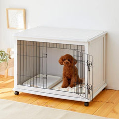 CUTE PET DOG WHITE SPACE CAGE