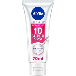 Nivea Super Bright 10 Super Glow Body Serum With Niacinamide, Vitamins C & A 70ml