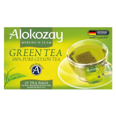 Alokozay Heat Seal Sachets Green Tea Bags, 25 Bags
