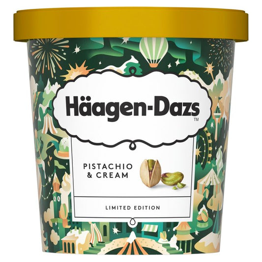 Haagen Dazs Pistachio & Cream Ice Cream - Colors Free, Preservatives Free, Artificial Flavors Free
