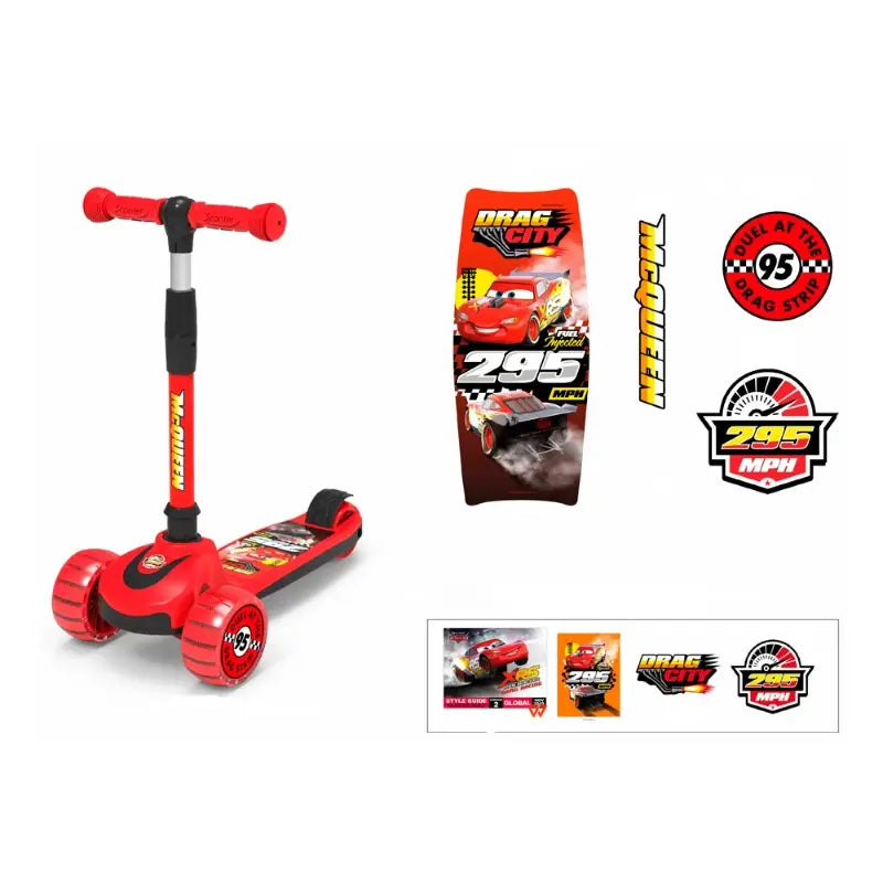 Cars Red Lightning McQueen Twist Scooter 1pcs