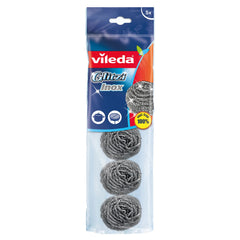 Vileda Glitzi Inox Scourers 5per pack