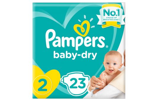 PAMPERS BABYDRY 2 SIZE 23 PCS