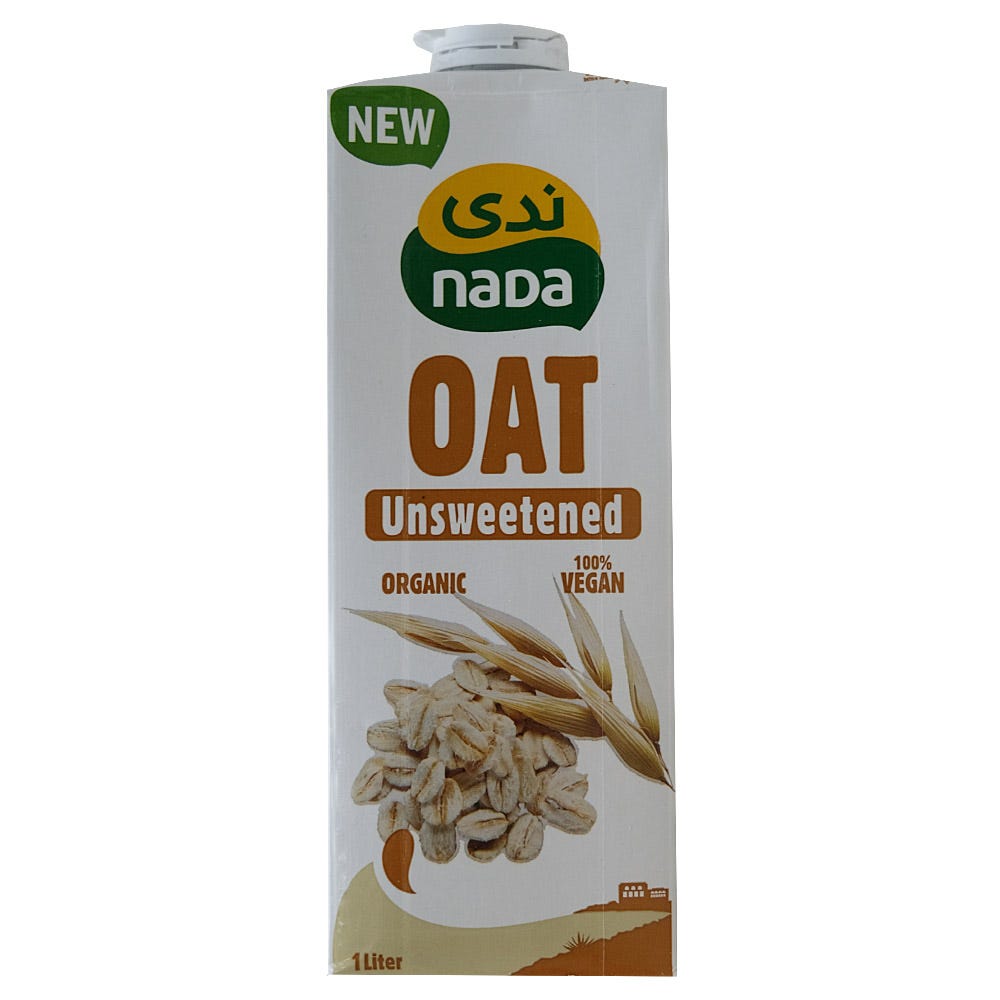 Nada Organic Low Fat Unsweetened Oat Milk 1LTR
