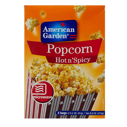 AMERICAN GARDEN POPCORN HOT N SPICY 273GM