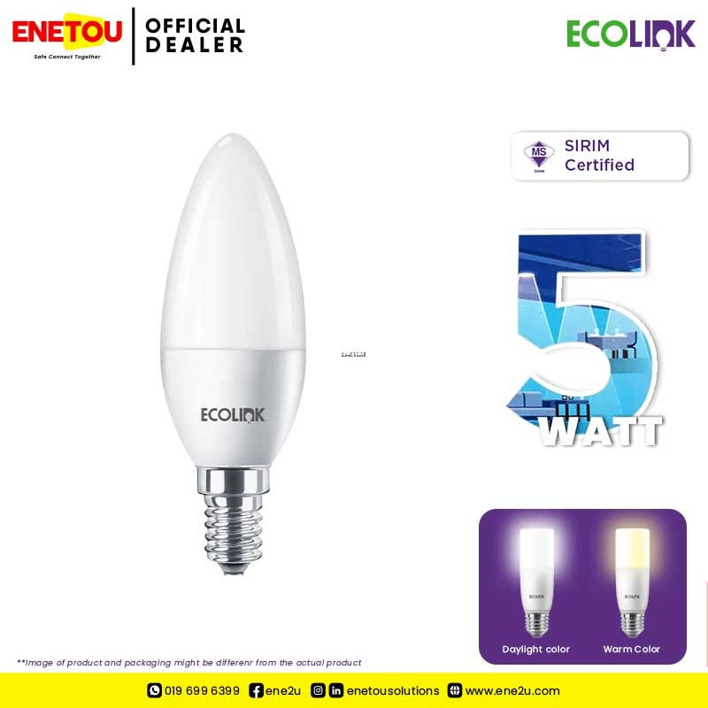 ECOLINK LED CANDLE 5 WATT