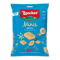 Loacker Mini Vanilla Wafer 1x15 Pouch