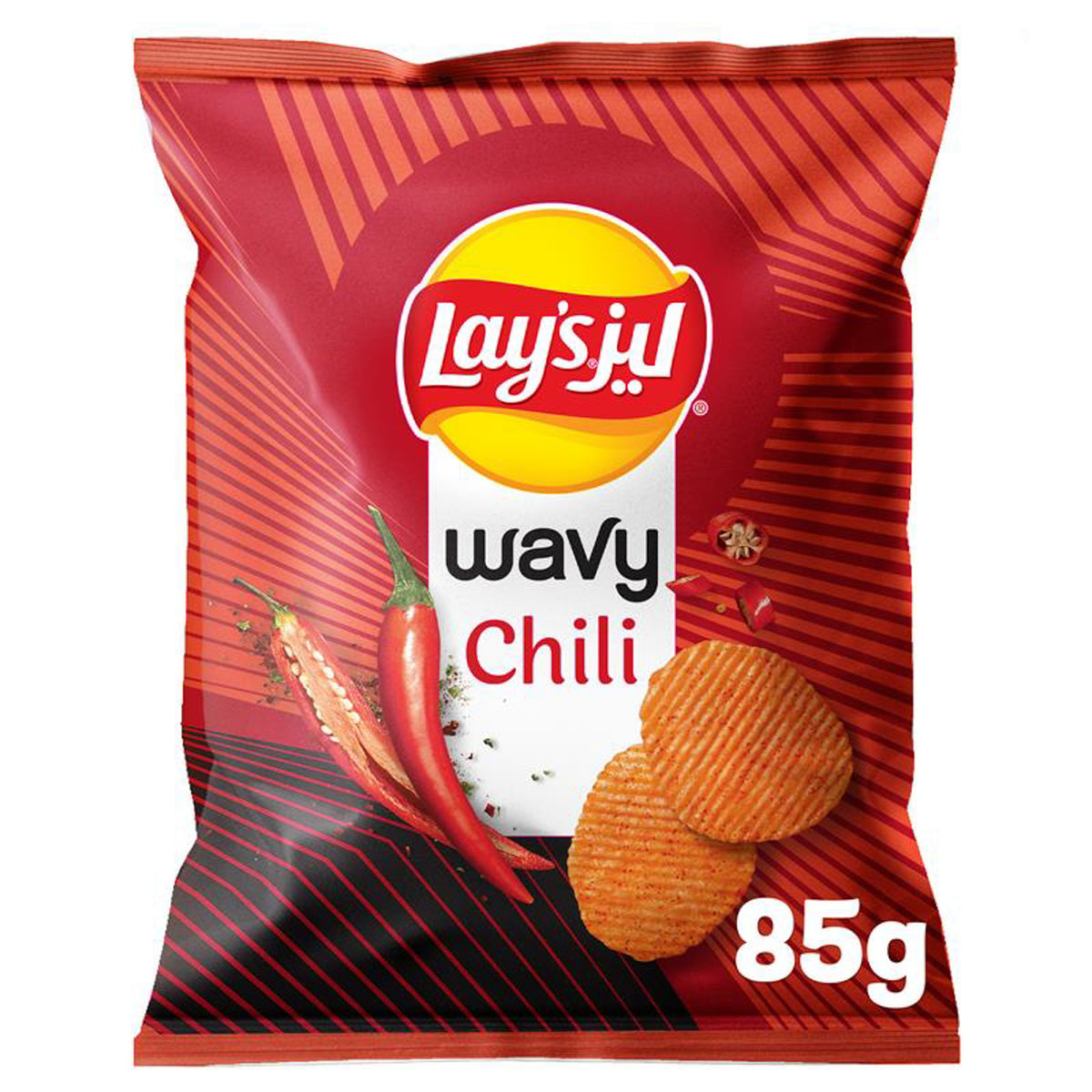 Lay's Wavy Chili Potato Chips 85GM
