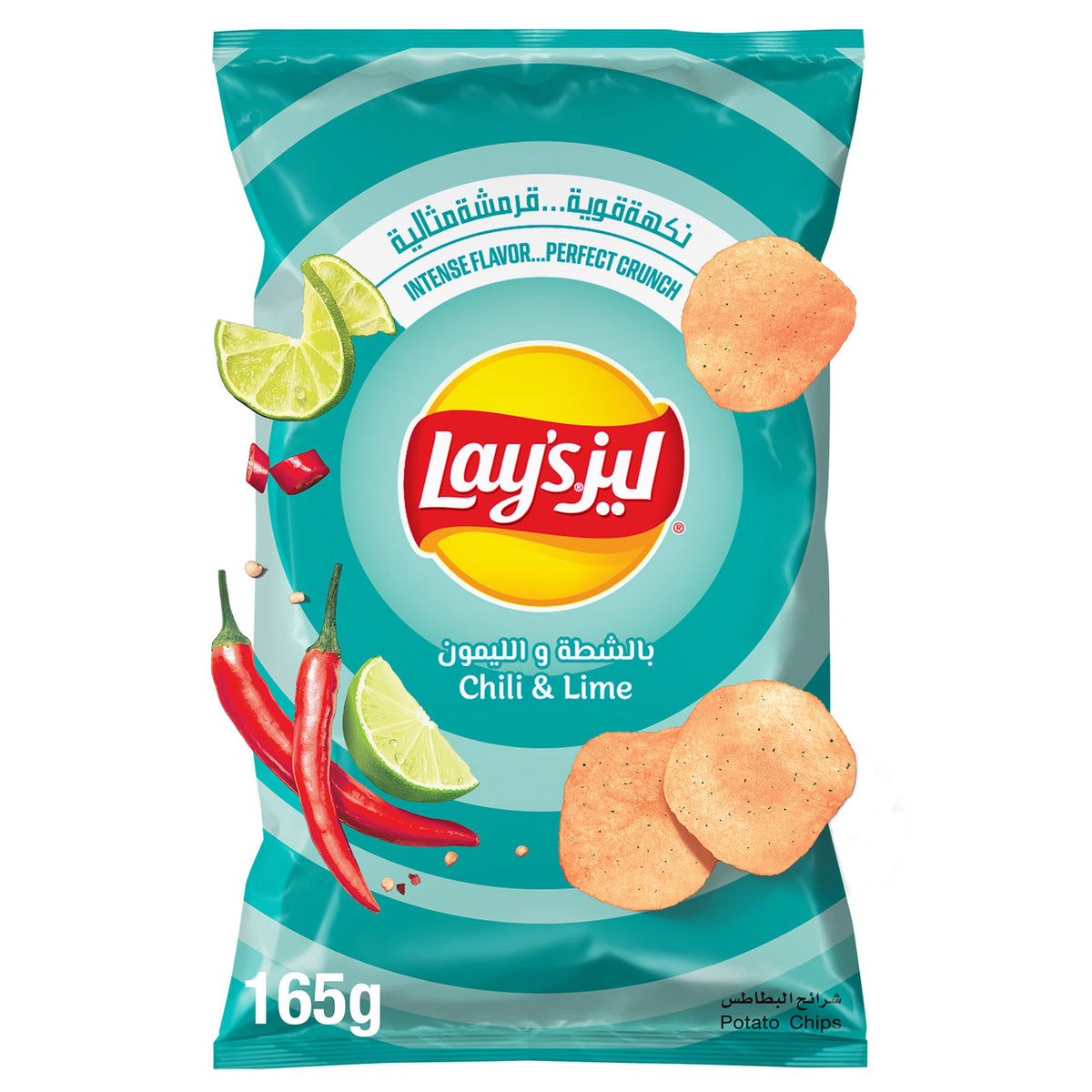 LAYS CHILI &LIME 165G