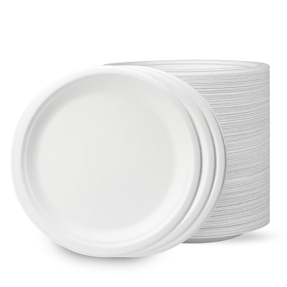 Tru White 25.4cm Plastic Plates