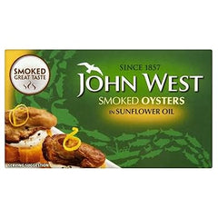 JOHNWEST SMOKED OYSTER SUNFLOWER OIL 85G