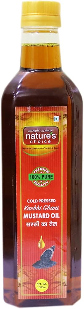 Natures Choice Cold Pressed Pure Mustard Oil 1ltr