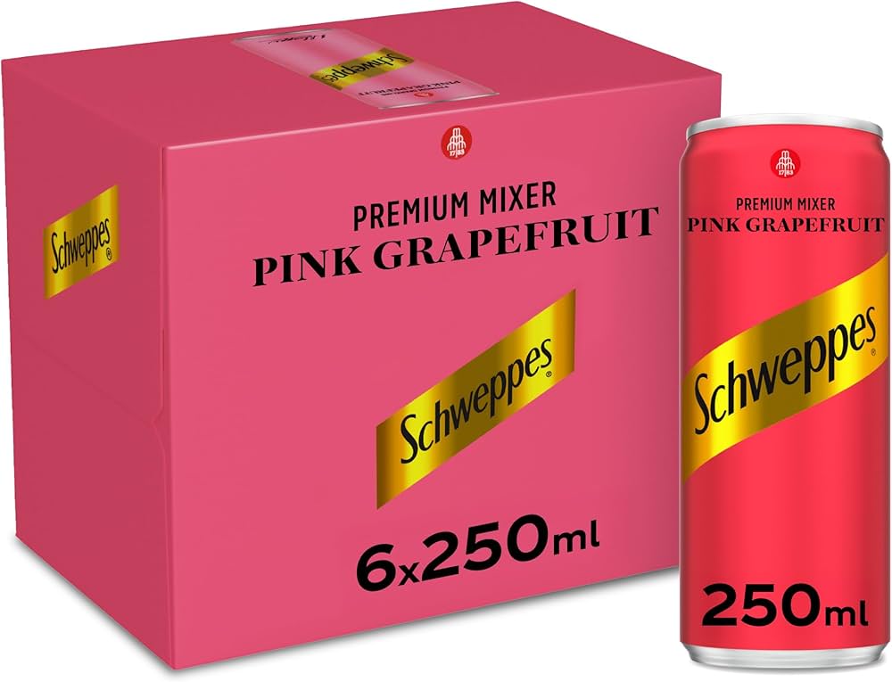 Schweppes Pink Grapefruit 250ML X6