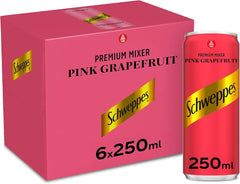 Schweppes Pink Grapefruit 250ML X6
