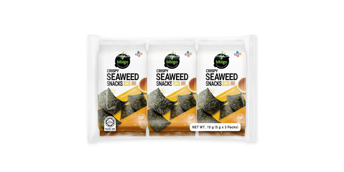 Bibigo Crispy Sesame Seaweed Snacks 3X5g