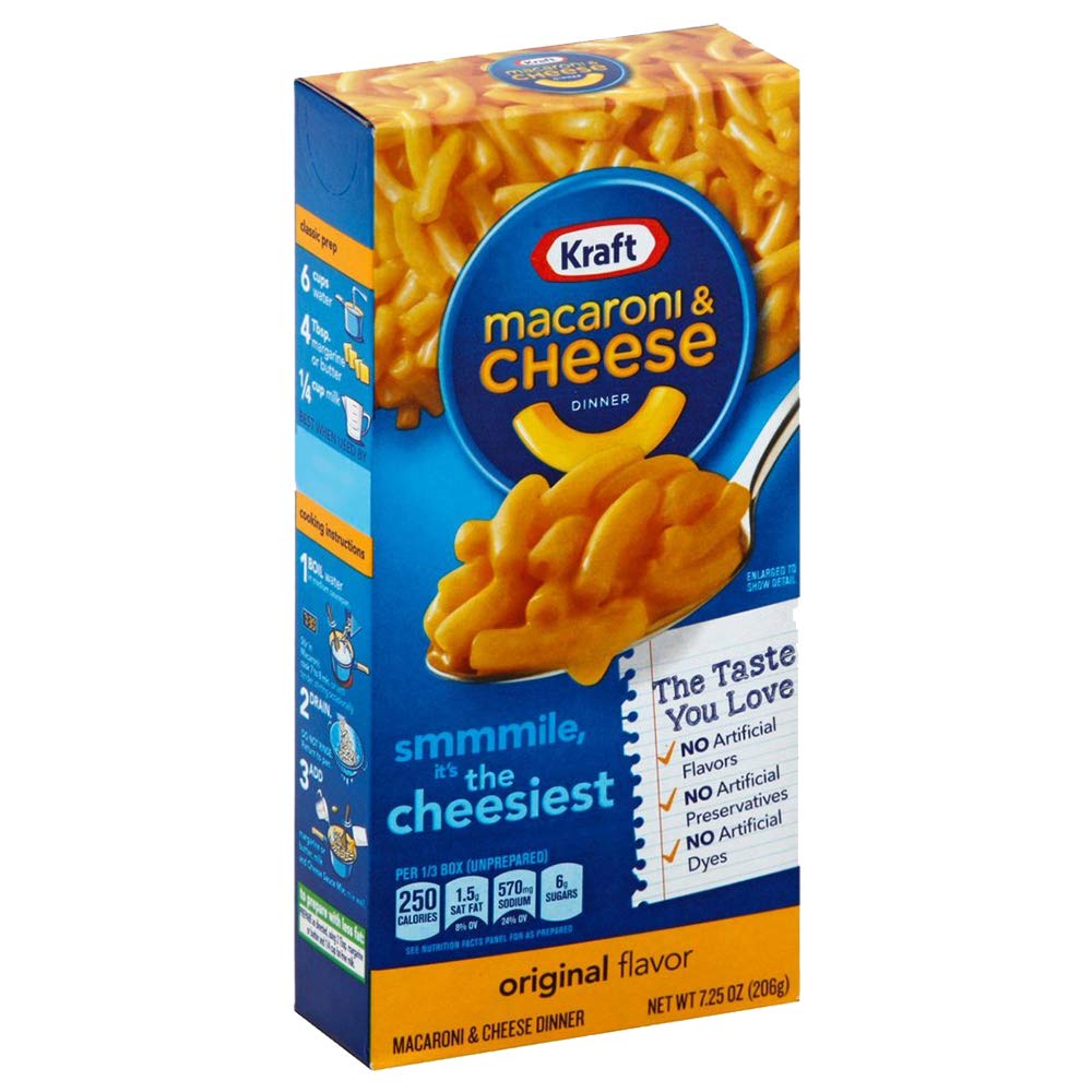 KRAFT MACARONI & CHEESE DINNER ORIGINAL FLAVOR 206GM