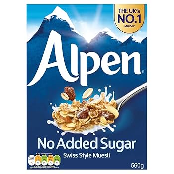 ALPEN MUESLI NO ADDED SUGAR 560 GMS