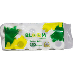 Bloom Tissues Toilet Rolls – 250 Sheets x 10 Rolls