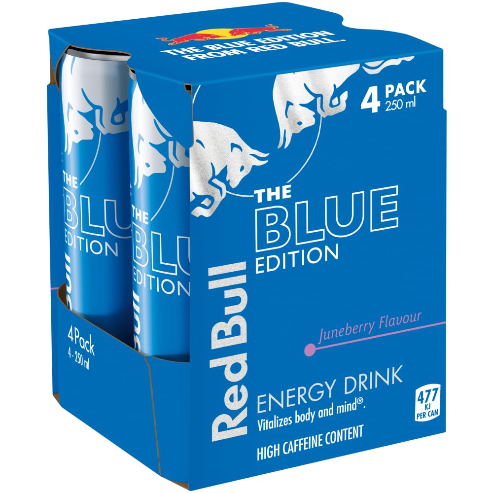 RED BULL THE BLUE JUNBERRY FLAVOUR 250MLX4