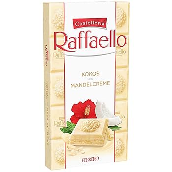 Ferrero Raffaello White Chocolate Slab With Coconuts & Almond Cream 90gm