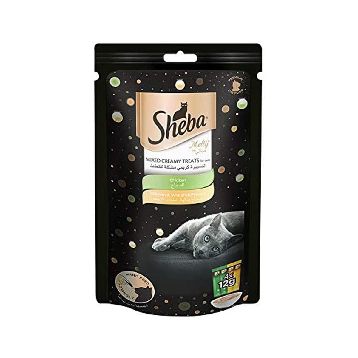 Sheba Melty Mixed Creamy Treats Chicken & Whitefish Flavor
