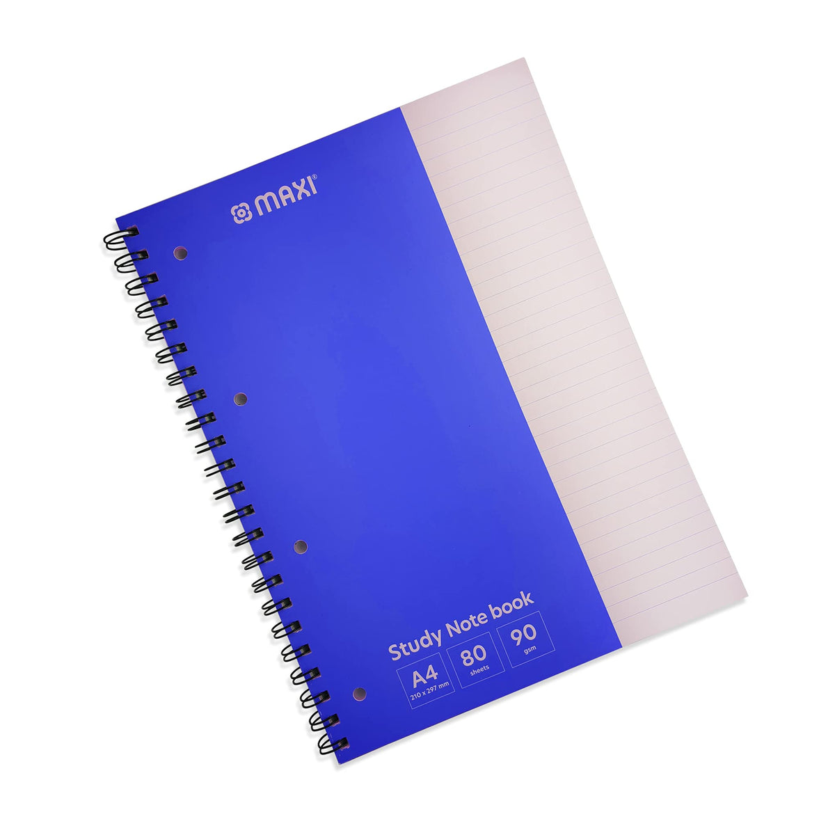 Ats A4 Blue Single Lined Notebook With Left Column (80 Sheets)