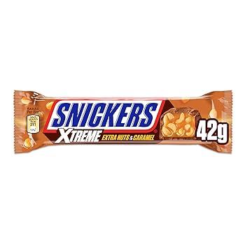 Snickers xtreme Chocolate Bar Filled With Nuts & Caramel 42g