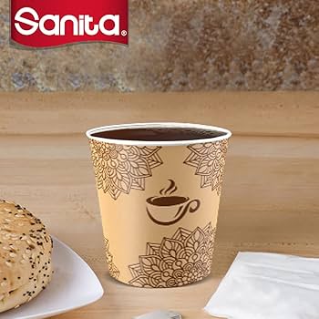 Sanita Brown 4oz Disposable Paper Cups