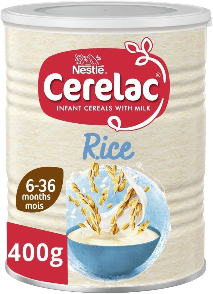 Cerelac Infant Cereal With Milk & Rice (6+ Months) 400gm