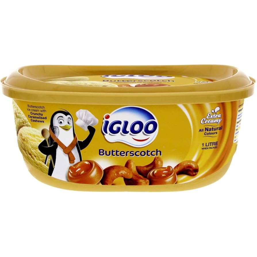 Igloo Butterscotch Ice Cream 1L