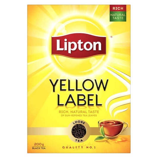 Lipton Yellow Label Loose Black Tea 200gm