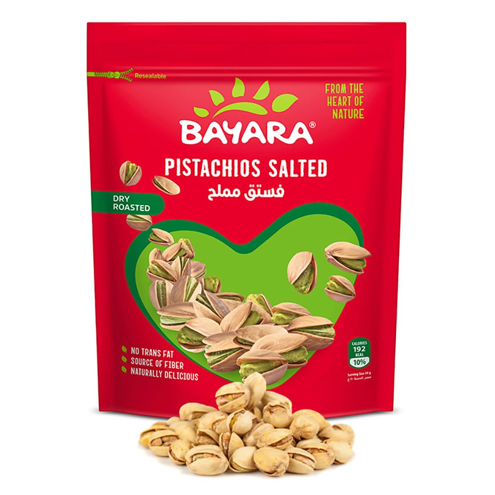 Bayara Dry Roasted & Salted Pistachios - Trans Fat Free 300gm