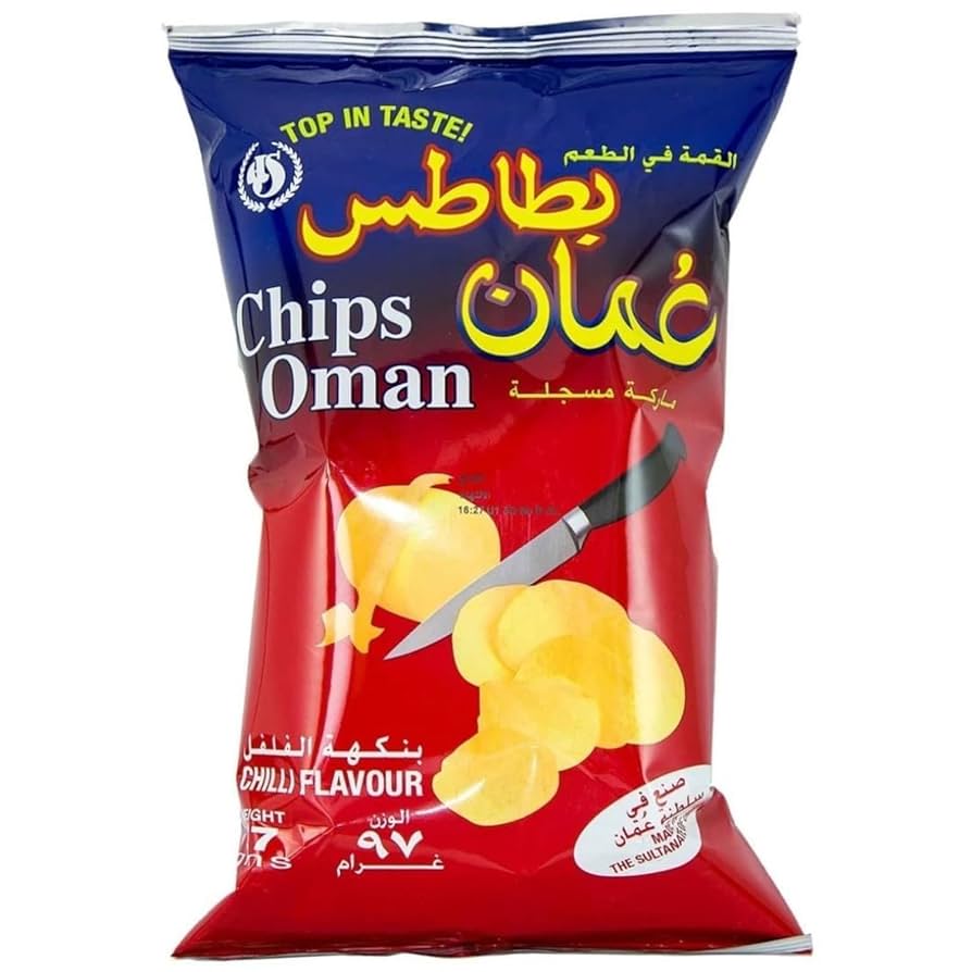 OMAN CHIPS CHILLI FLAVOUR 97G