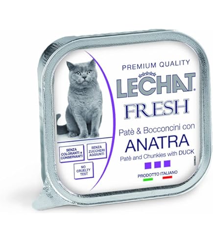 LECHAT FRESH ANATRA PATE AND CHUNKIES WITH DUCK 100GM