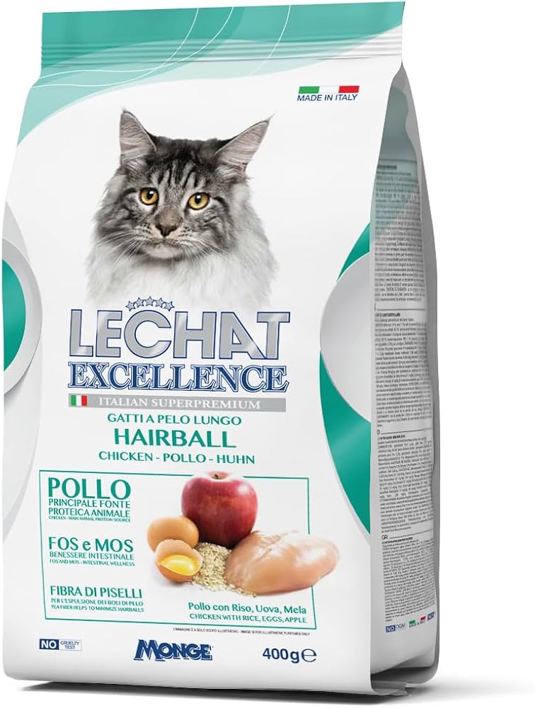 Le Chat Excellence Super PremiumQuality Anti-Hairball Dry Cat Food 400gm