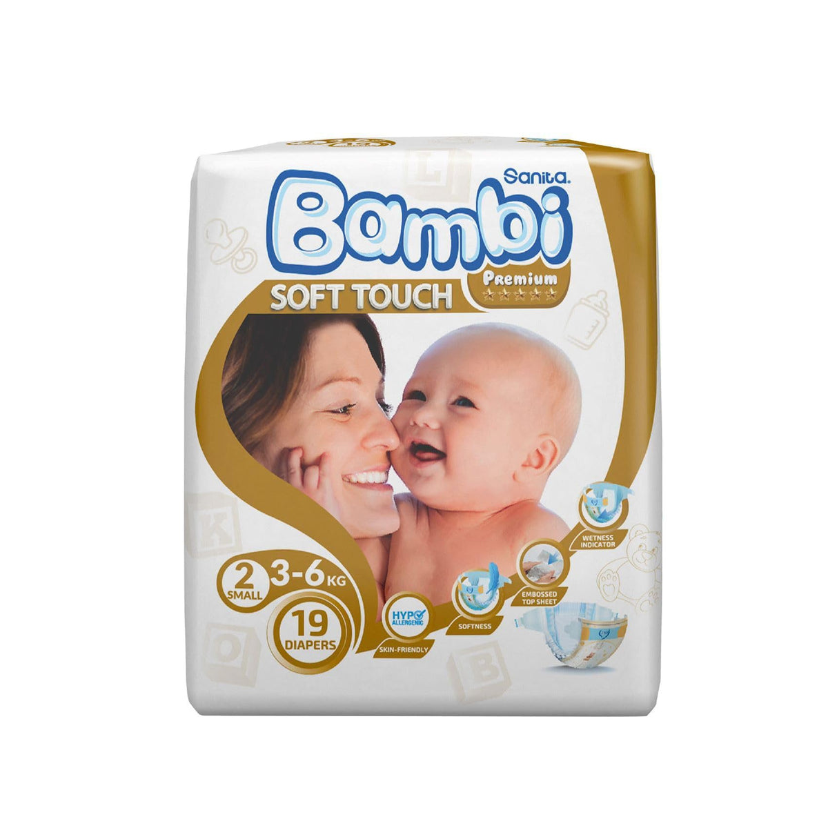 SANITA BAMBI 2 SMALL 19 DIAPPER