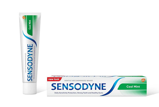 Sensodyne Toothpaste Cool Mint Flavor With Fluoride For Sensitive Teeth 75 Ml