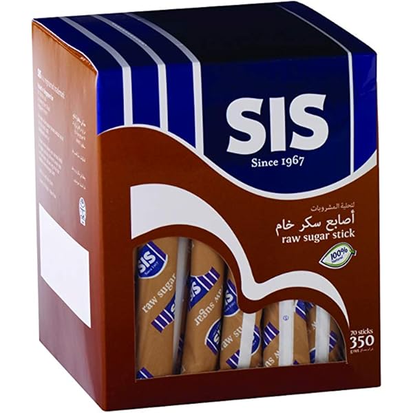 SIS Raw Sugar Sticks (70 Sticks) 350GM