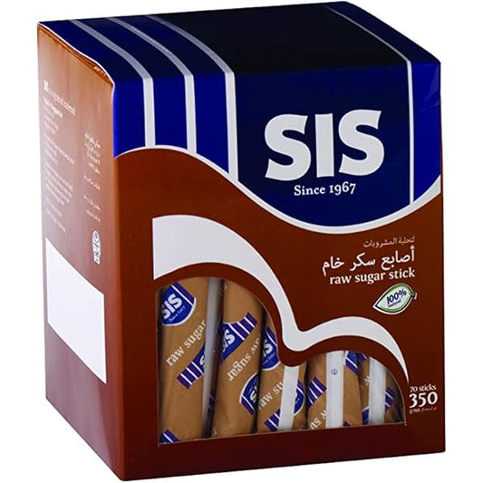 Sis Raw Sugar Sticks (70 Sticks) 350gm