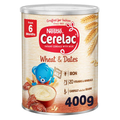 Nestle Cerelac Baby Cereal with Wheat & Dates (6+ Months) 400gm