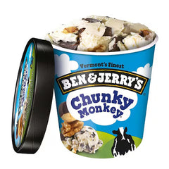Ben & jerry's chunky monkey ice cream 473ml